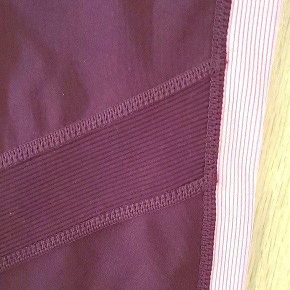 NWT Tangerine Womens 7/8 High Waist Active Rib Legging Tight Port Rose Size M - Picture 4 of 12